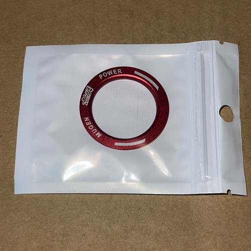 Red mugen start button cover - red,