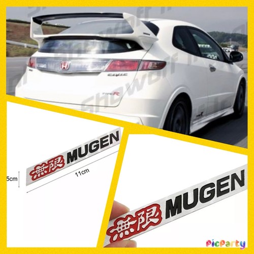 Mugen aluminium badge - mugen, 3d