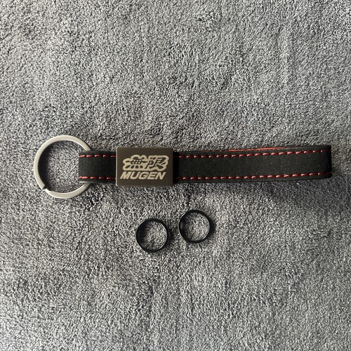 Mugen suede key ring - key,