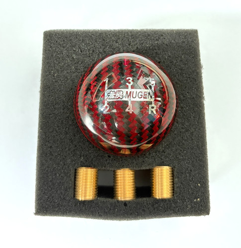 Mugen gear knob red striped - mugen,